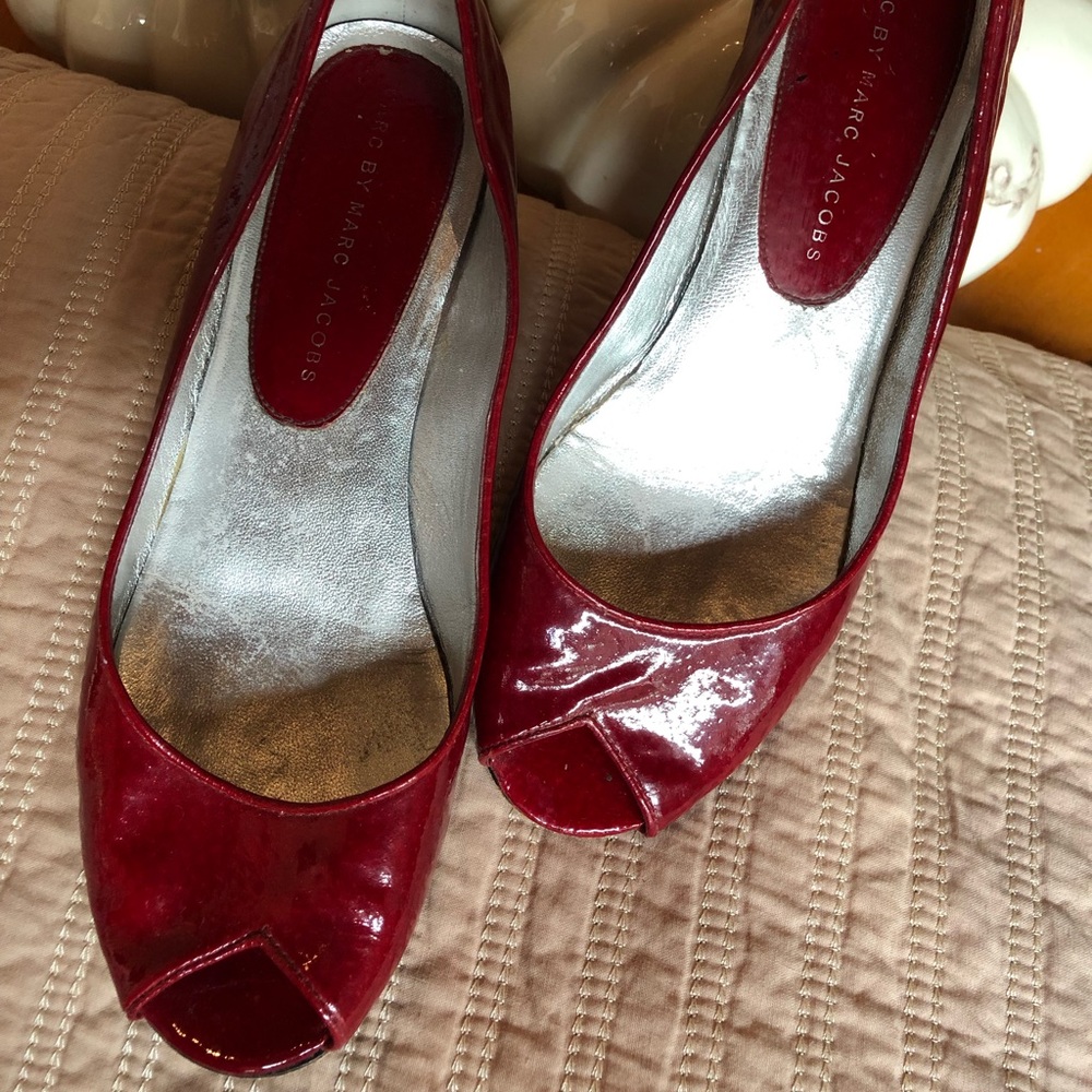 MARC by Marc Jacobs Low Wedge Peeptoes